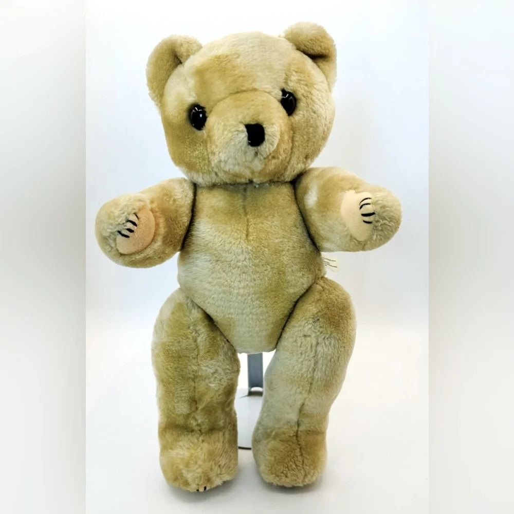 Midwest Importers‎ of Cannon Falls Teddy Bear Plush Tan Poseable 16” Vintage